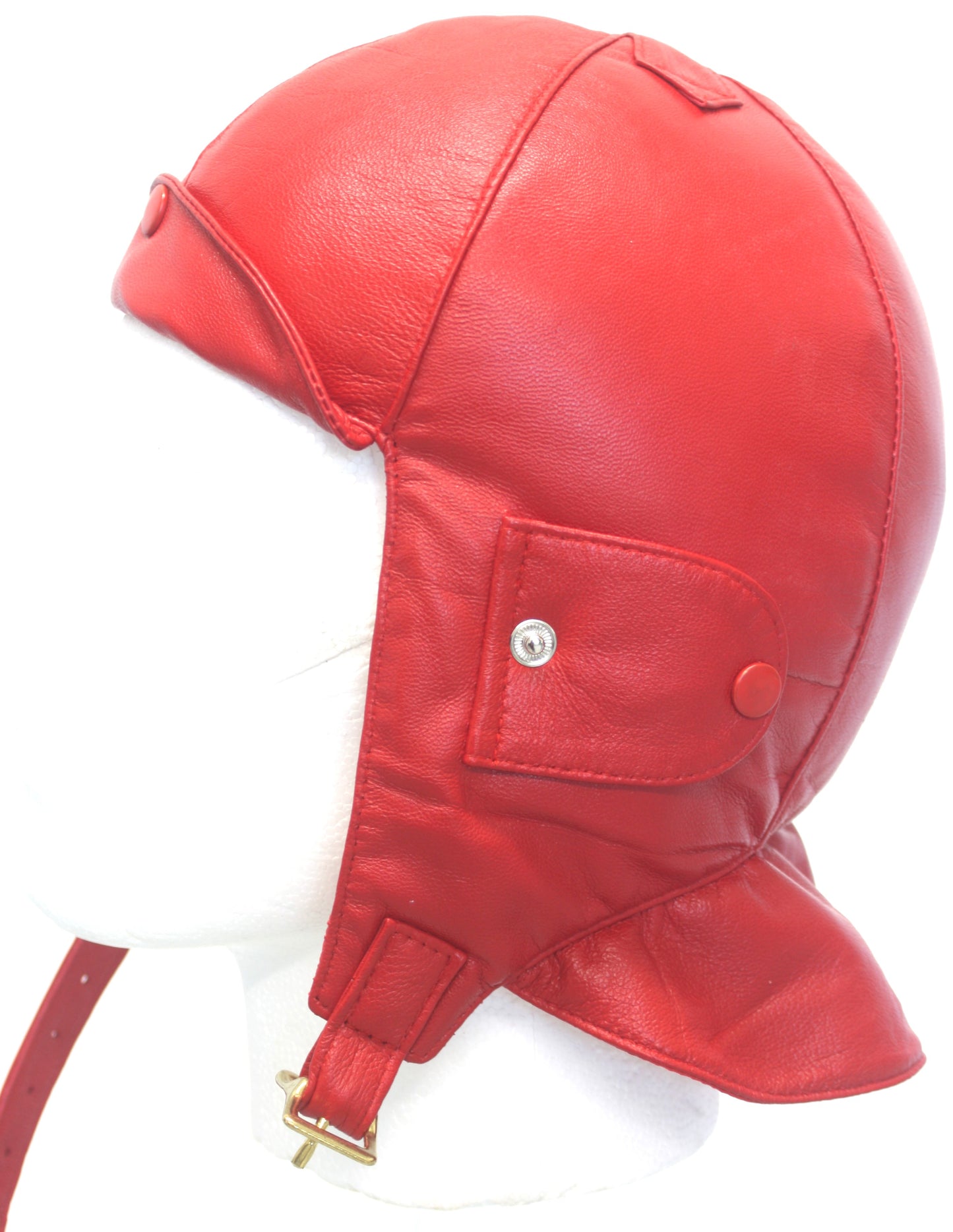 L1 Driving Helmet Red - Leather Driving Helmets