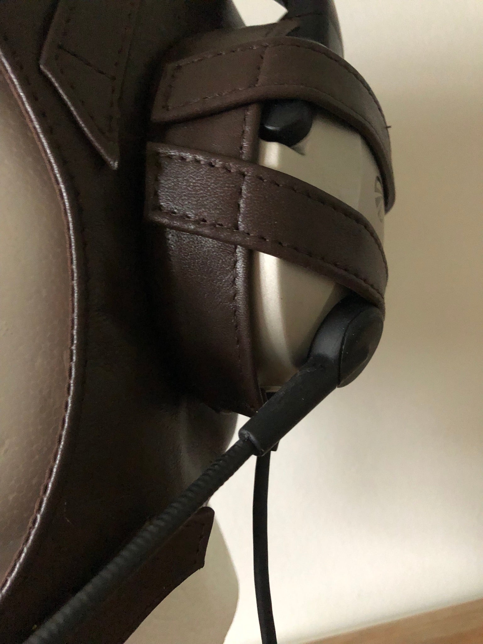L16b Pilot Leather Lightspeed Delta Zulu Open Cockpit Helmet Extra Goggle Straps - Leather Driving Helmets