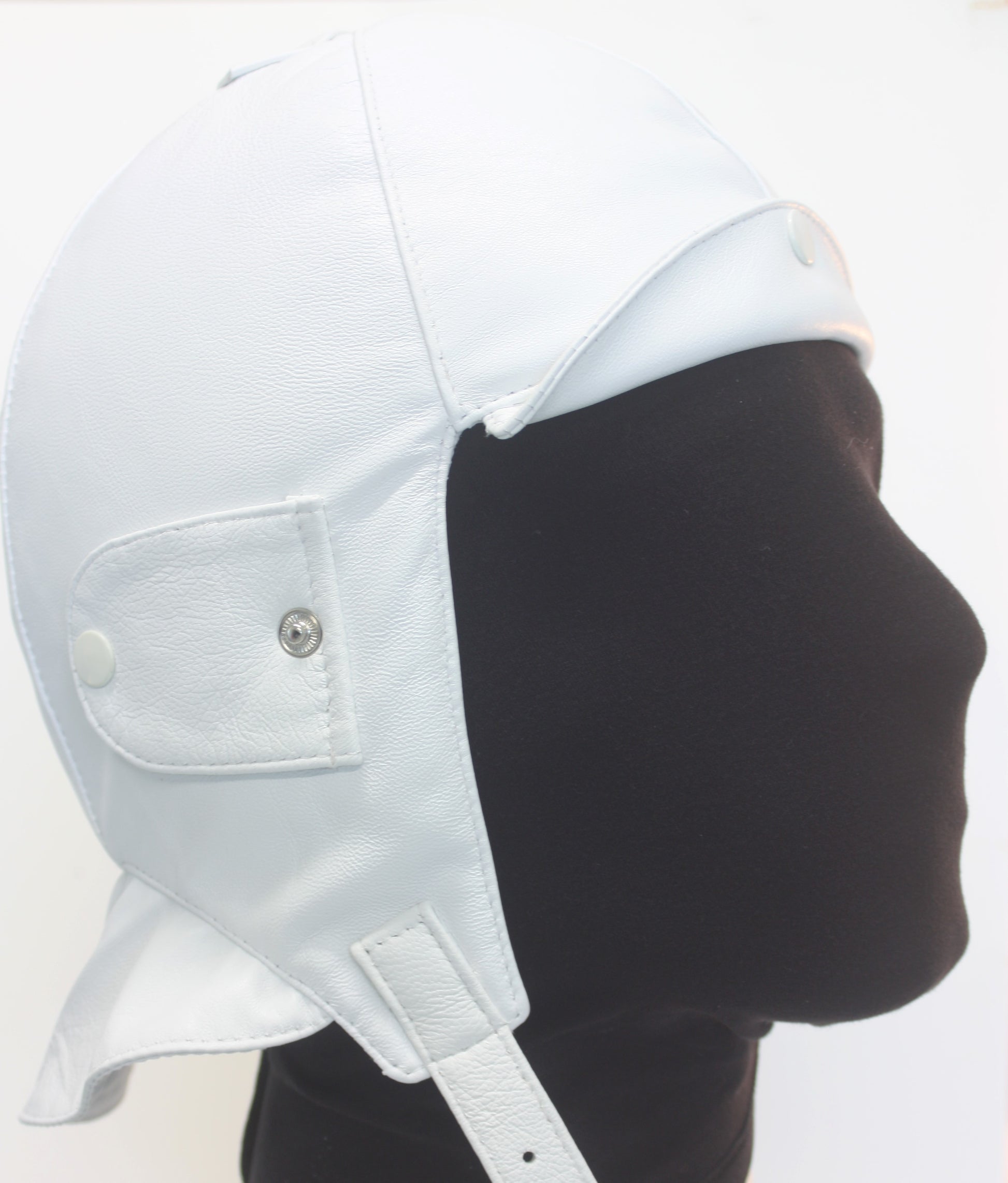 L1 Driving Helmet White - Leather Driving Helmets