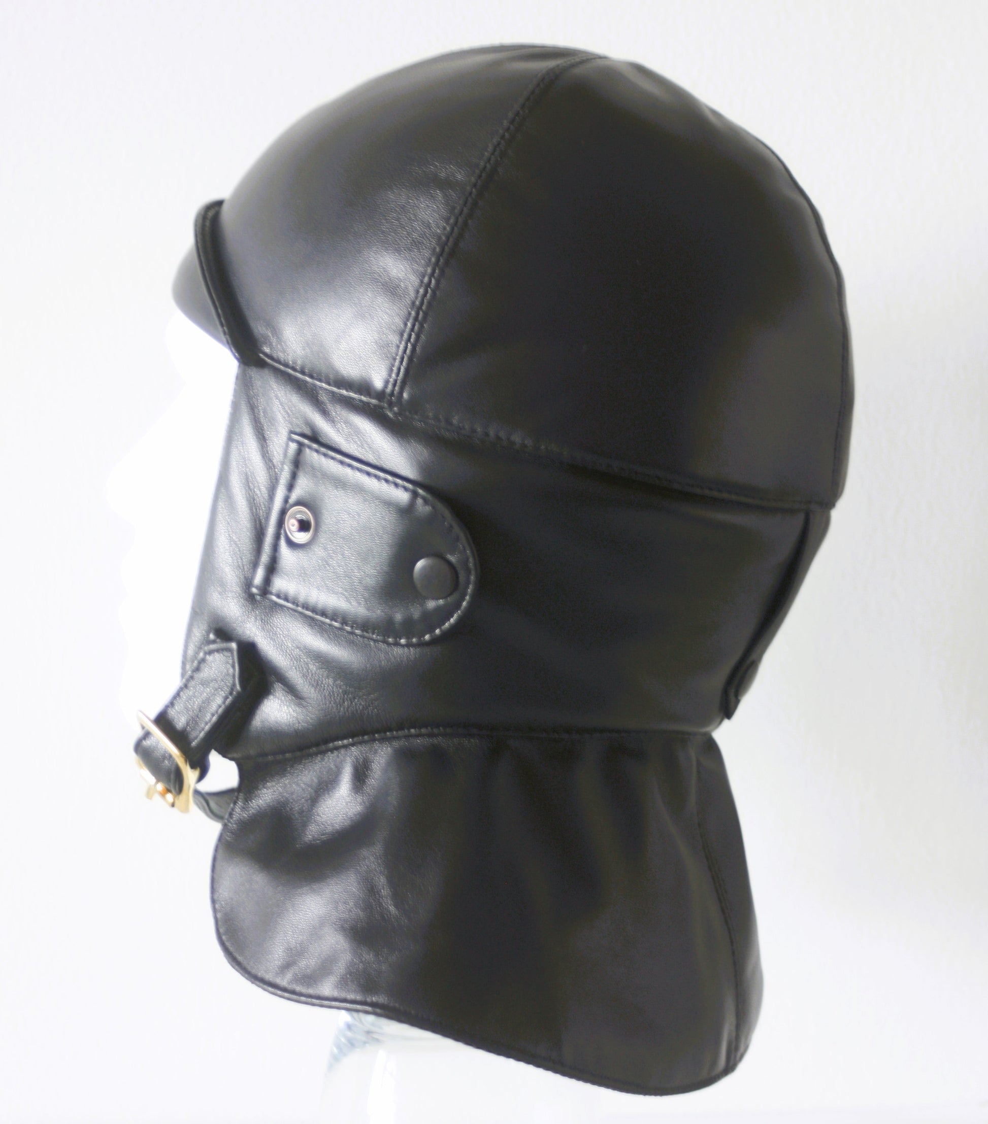 L4 Racing Helmet Dark Brown - Leather Driving Helmets