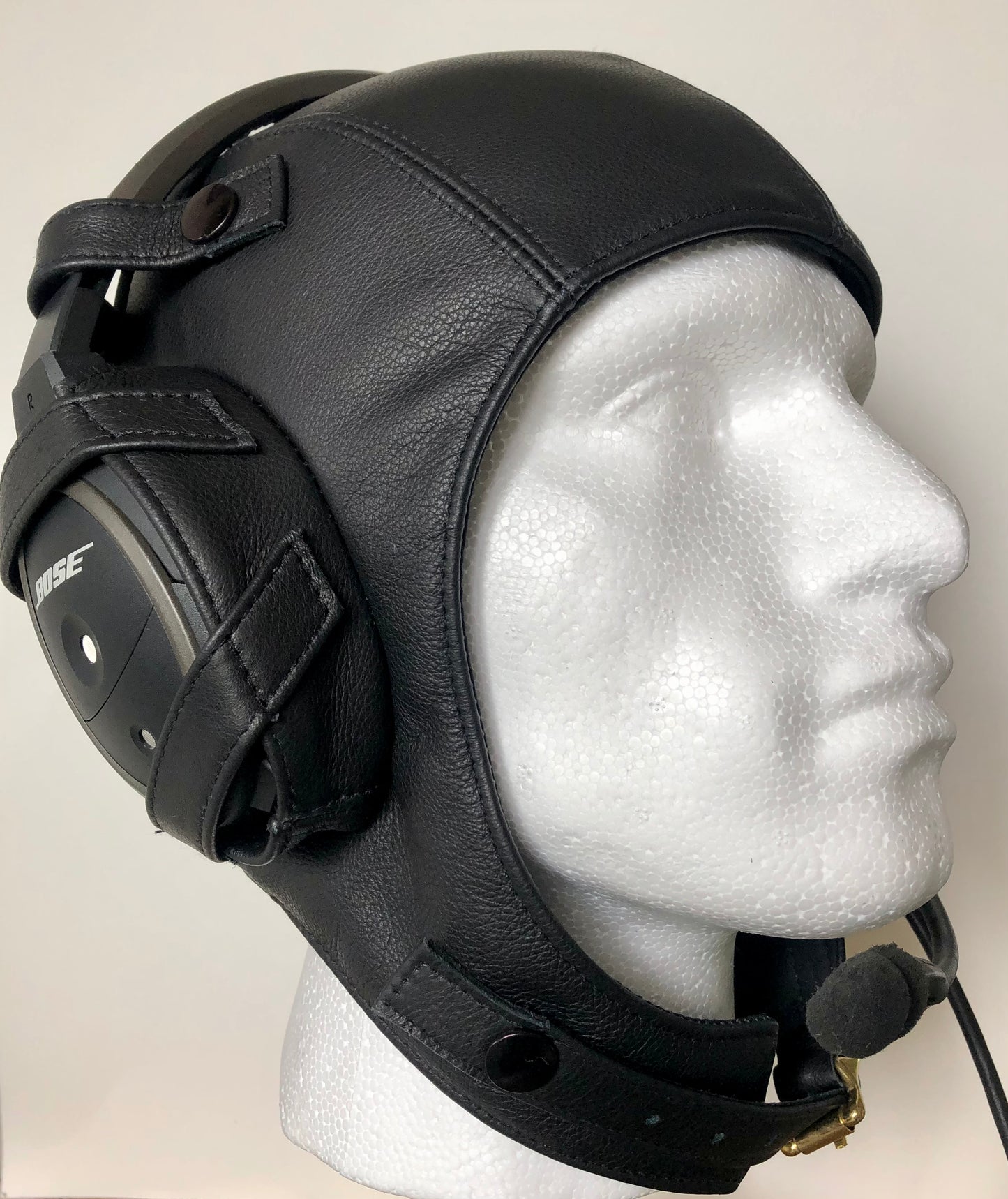 L14a Pilot Leather Bose Open Cockpit Helmet - Leather Driving Helmets