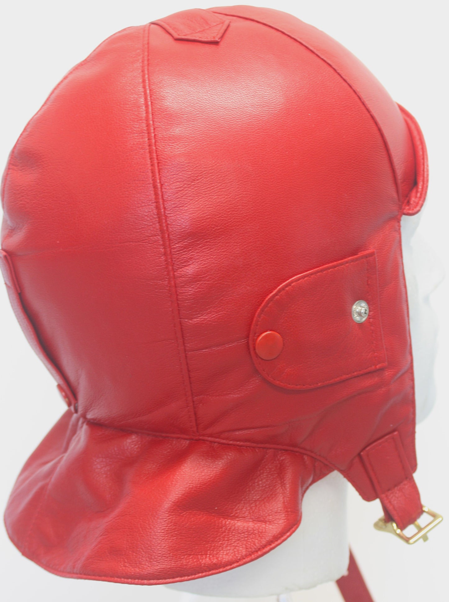 Red Leather Helmet