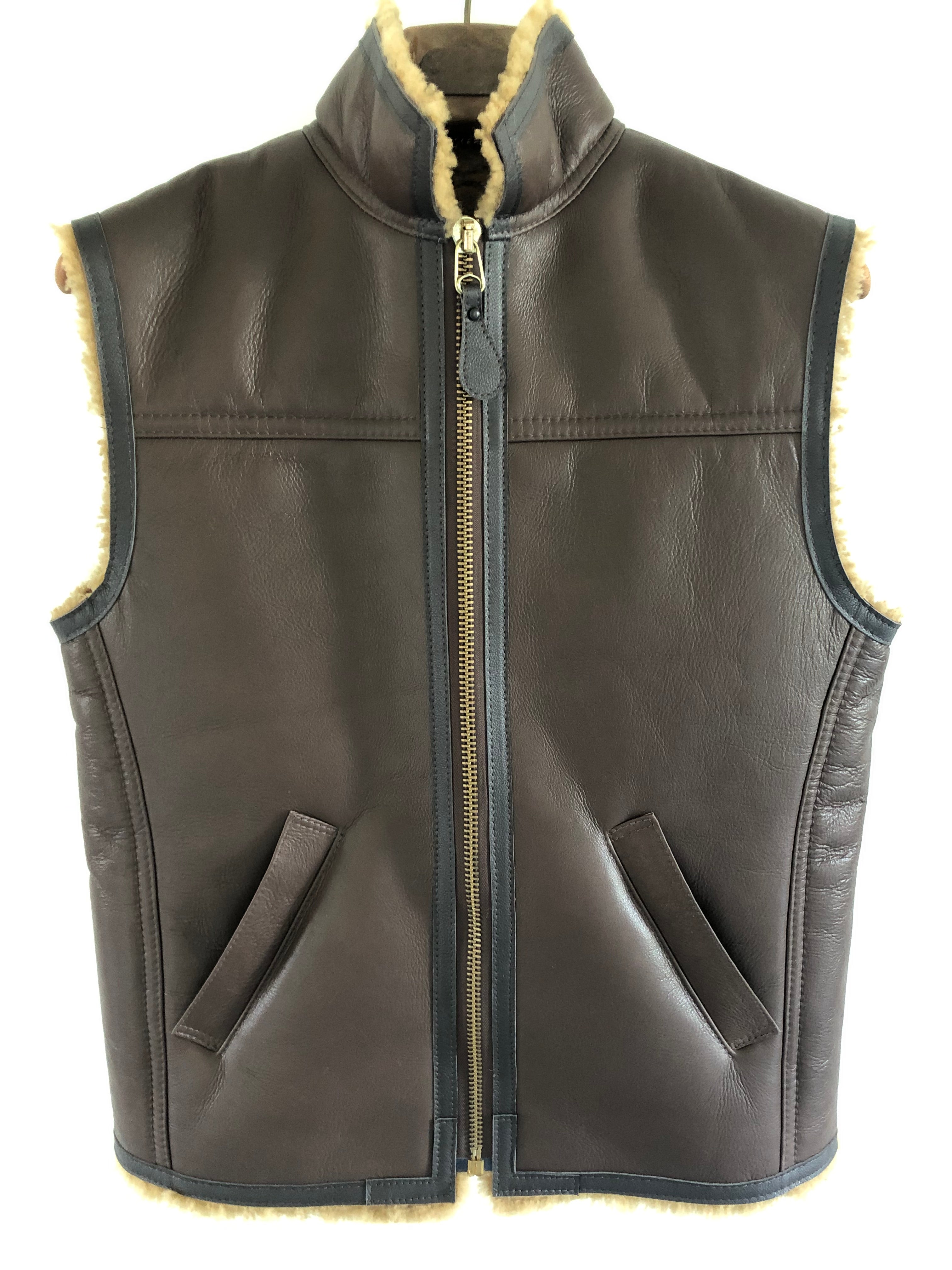 Sheepskin Body Warmer Leather Driving Helmets