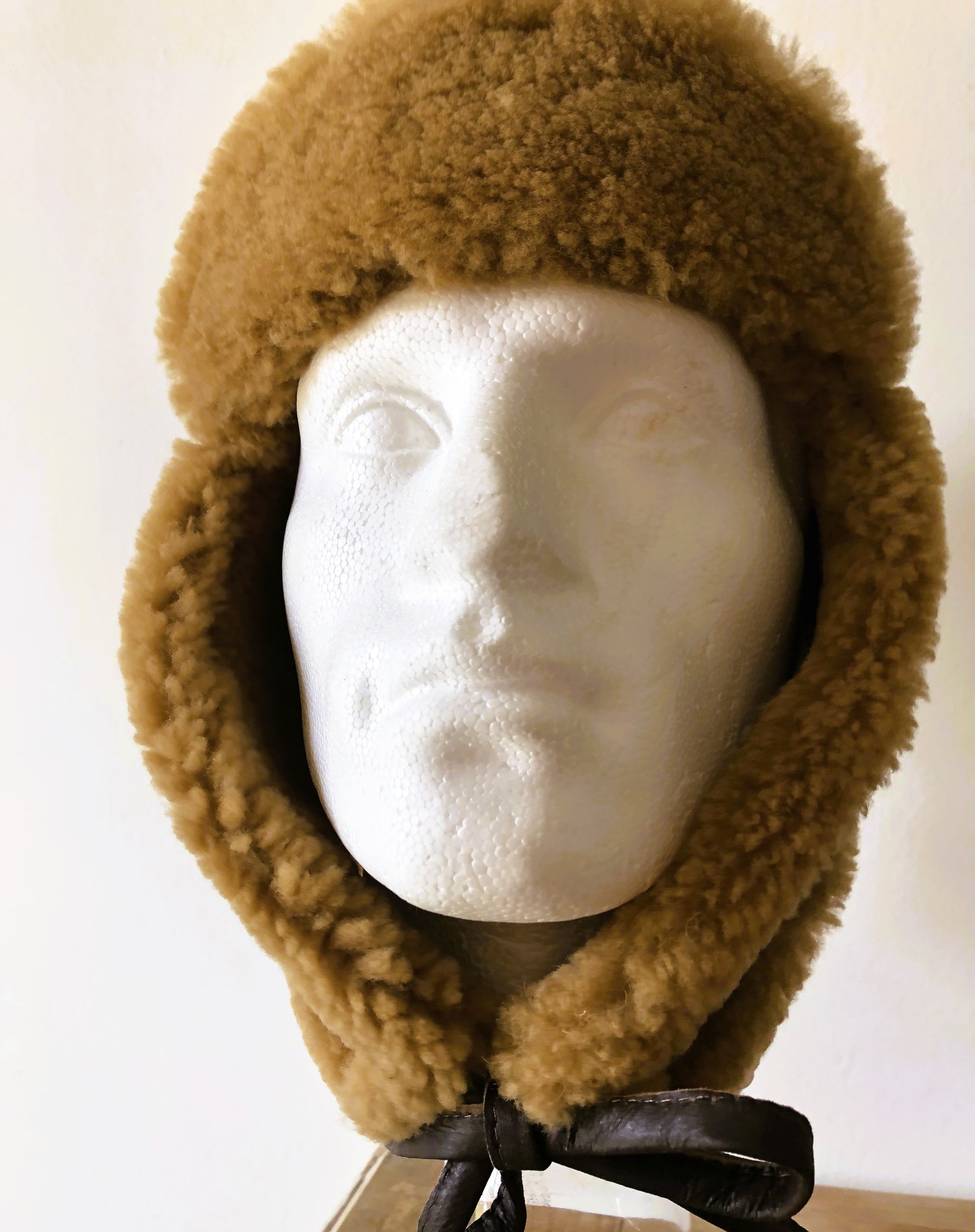 Trapper Sheepskin Helmet - Leather Driving Helmets