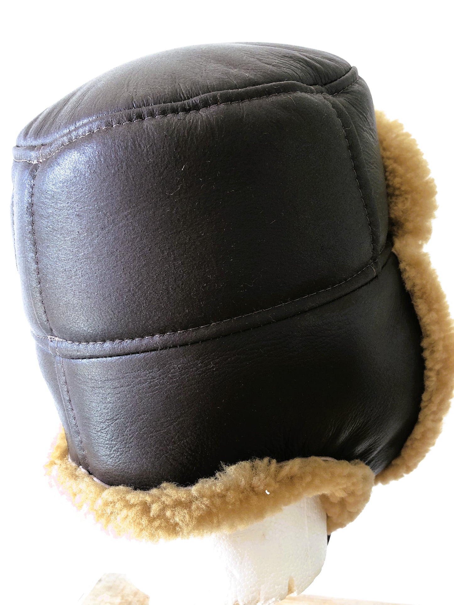 Trapper Sheepskin Helmet - Leather Driving Helmets