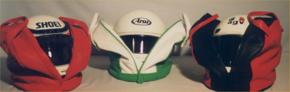 Custom Made Coloured Leather Crash Helmet Bag