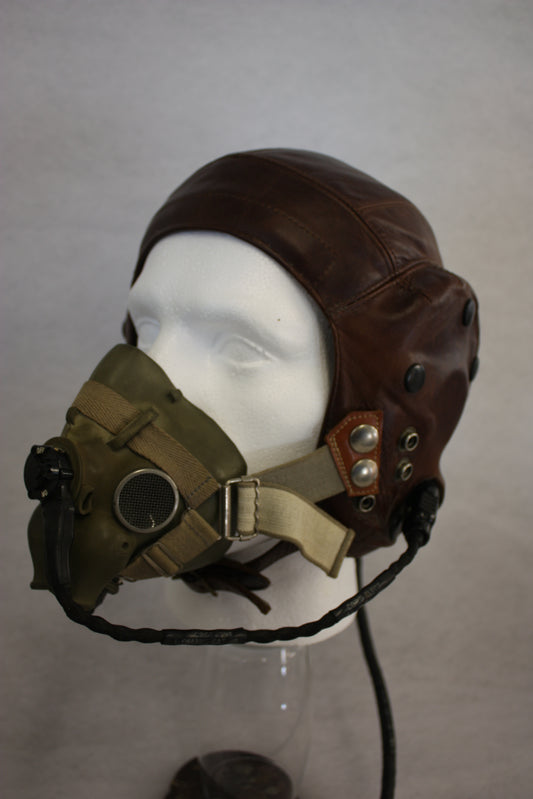 N1 Nato Pattern Brown Leather Helmet