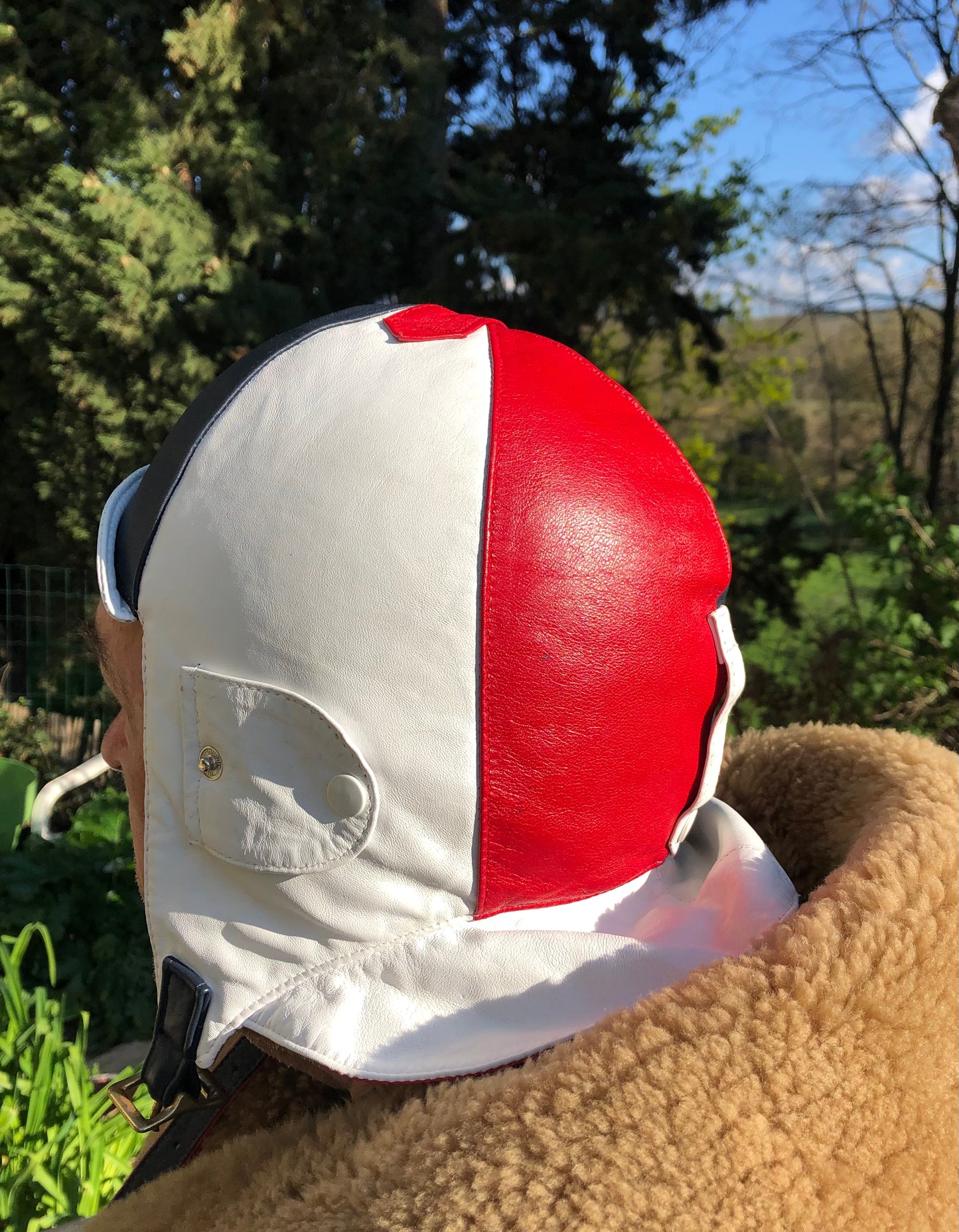 L1 Driving Helmet Red, White & Blue