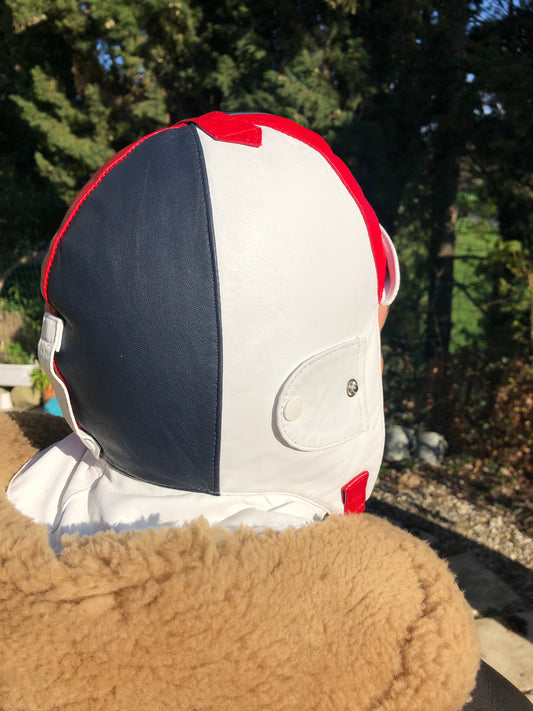 L1 Driving Helmet Red, White & Blue